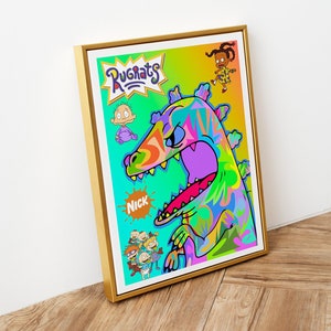 Rugrats, Dibujos animados, descarga instantánea, Nickelodeon, carteles para niños, dibujos animados de los 90, impresión digital, arte de pared, decoración infantil, programas de dibujos animados, niños