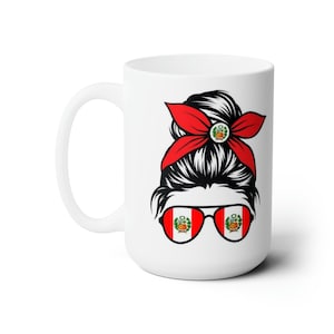 Peruvian mug, Pretty Peruvian mug, Lovely design mug, Peruvian gift mug, Ceramic mug, High quality mug, Mug for Peru lover,
