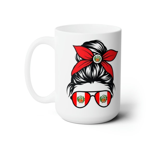 Taza peruana, Taza peruanita bonita, Taza diseño encantador, Taza regalo peruano, Taza cerámica, Taza alta calidad,Taza para amante de Perú,