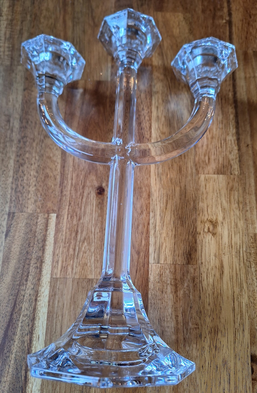 Threearmed Crystal Candlestick Villeroy&boch Etsy