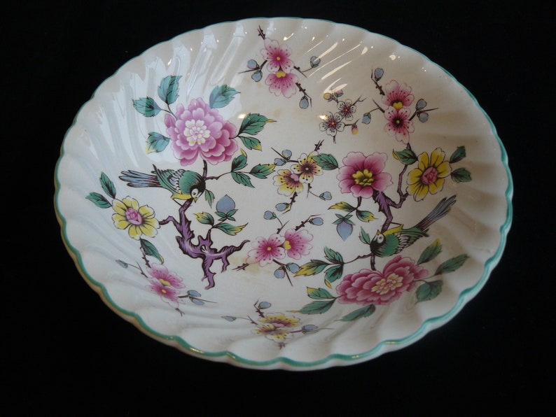 Two Vintage Old Foley Chinese Rose James Kent Staffordshire. Etsy