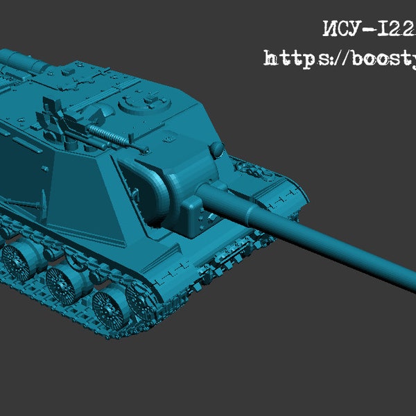 ww2 tank ISU-122-1   15mm &  1:72 scale