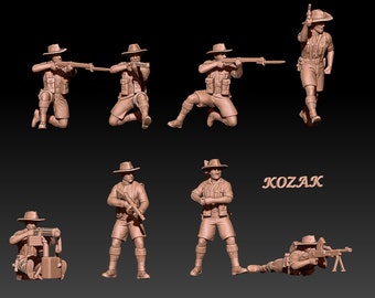 オーストラリア　兵隊人形 WW2 オーストラリア軍特殊部隊歩兵 10 モデル 1:72 & 28 mm - Etsy 日本