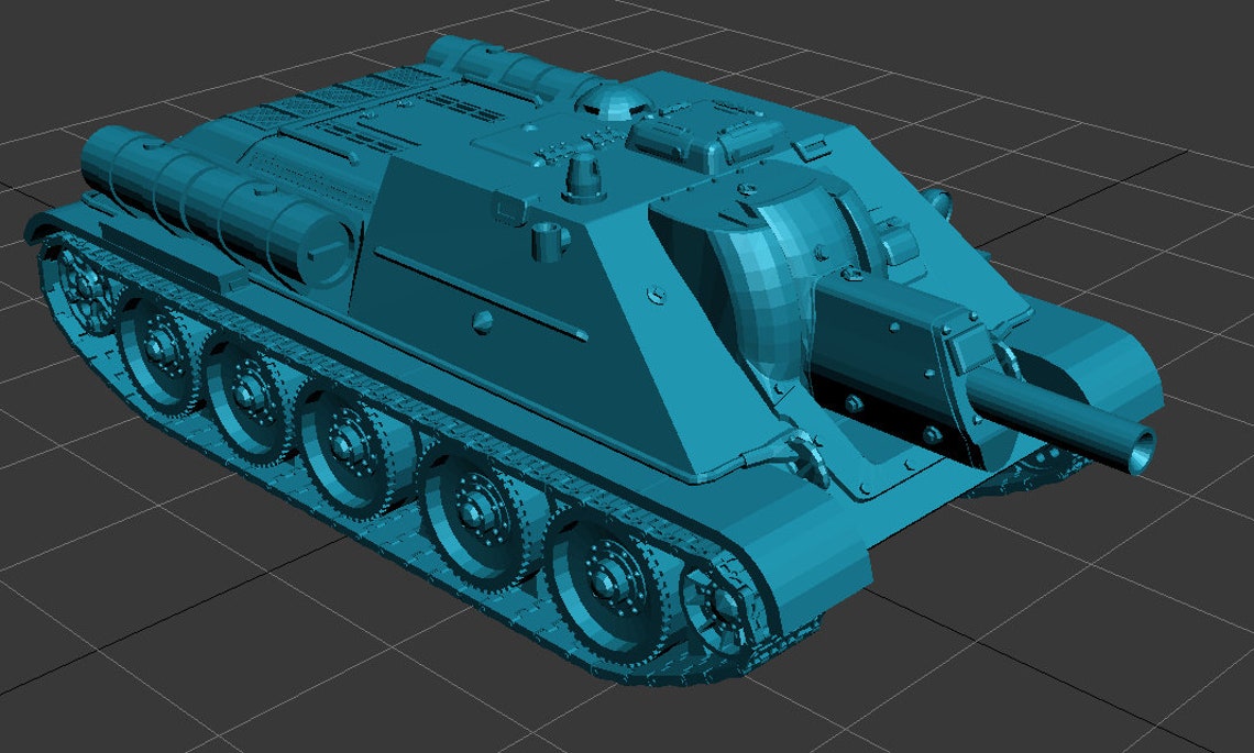 Ww2 Tank Su-122 15mm & 1:72 Scale - Etsy