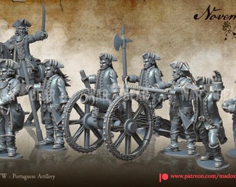 SYW Portugal Artellery 1:72 y 28 mm