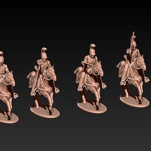 Napoleoński francuski karabinier-hełm 1:72 i 28 mm