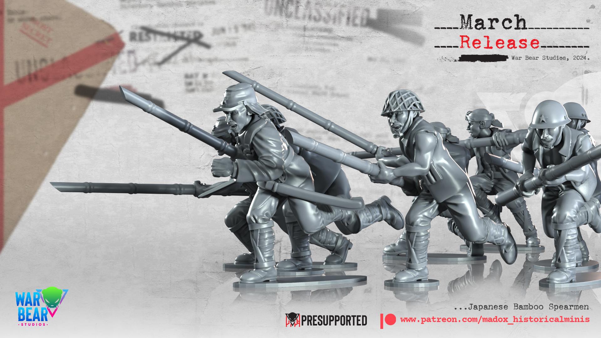 第二次世界大戦日本軍の竹槍 10本入り 1:72 & 28 mm - Etsy 日本