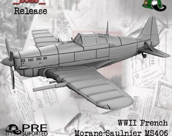 WW2 Franse MS406 A,B,C 1:72 en 28 mm