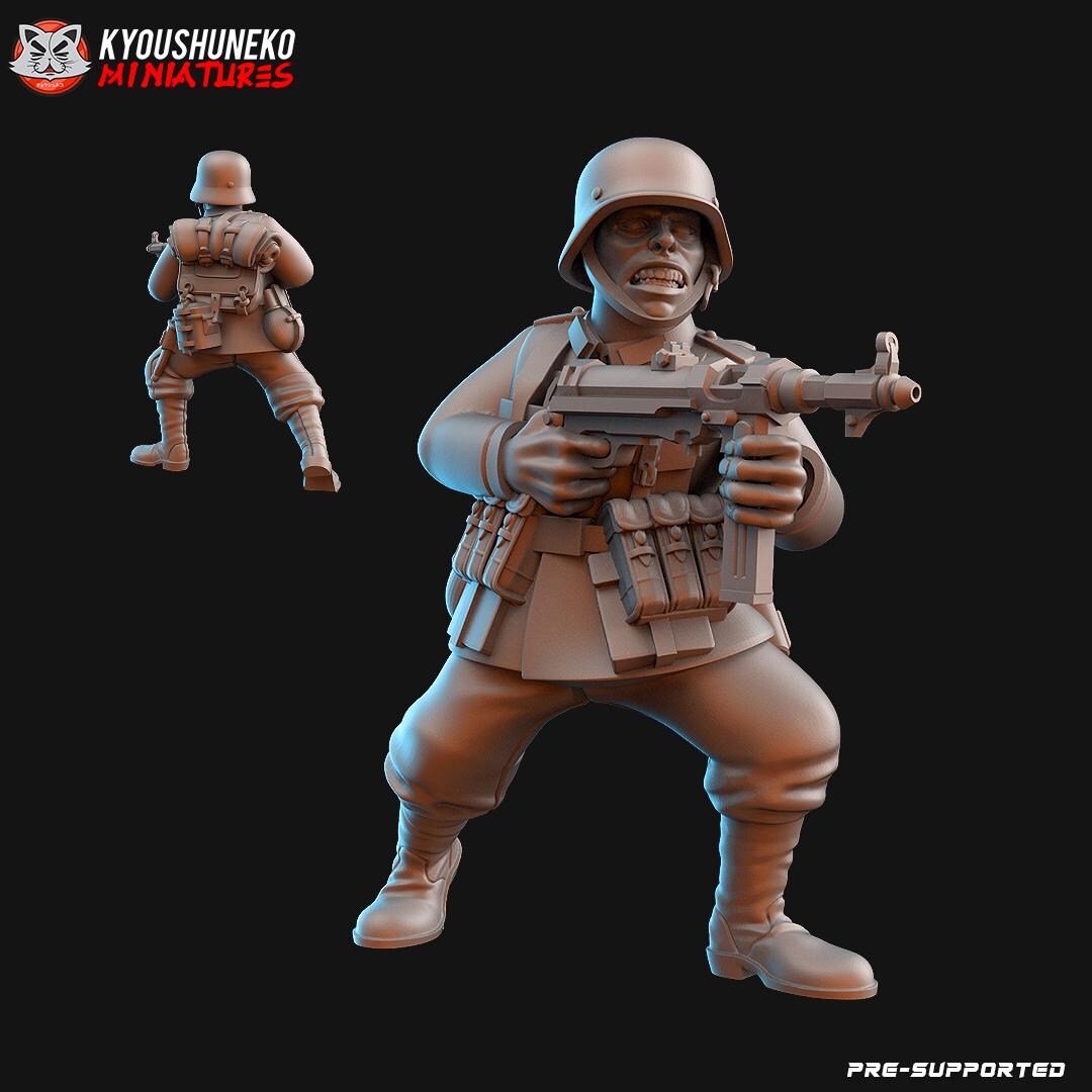 German Assistant Gunner Ww2 Sci Fi German Assistant Squad Leader 1.72 28mm 32mm - Etsy