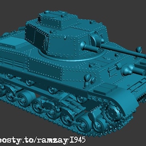 WW2 Hongarije tank Turan I schaal 1:72