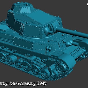 WW2 Hongarije tank Turan III schaal 1:72