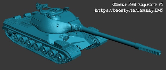 Ww2 Tank T-10 Object 268 V 5 15mm & 1:72 Scale - Etsy