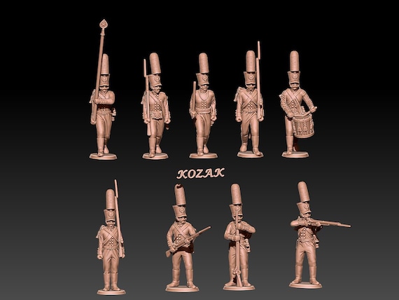 ナポレオン戦争 ロシア帝国近衛擲弾兵 1805-07 セット2 1:72 & 28 mm 