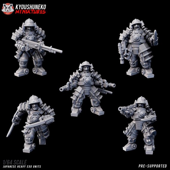 Ww2 Sci Fi Japanese Heavy Armored Troops 1.72 28mm 32mm - Etsy