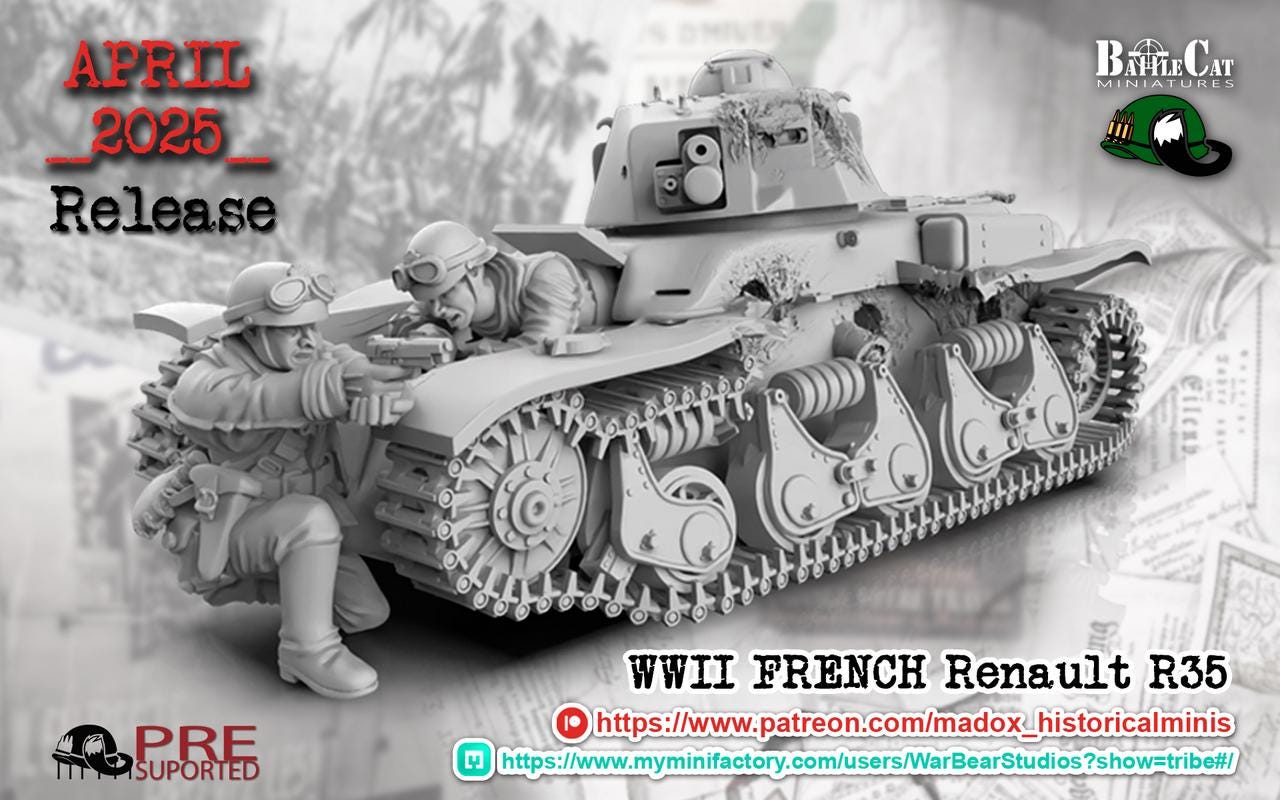 Char miniature Solido Renault R35 1/75 N°255 - Collection militaire - Collection