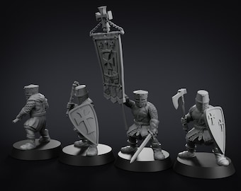 Crusader Knights 10xmodels pack  28mm set