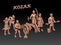 Napoleonic cossack artillery 1:72 & 28mm product logo
