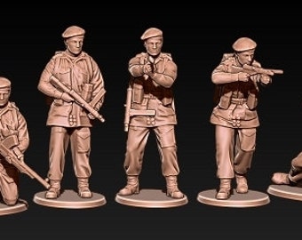 WW2 british paras beret  1:72 & 28mm