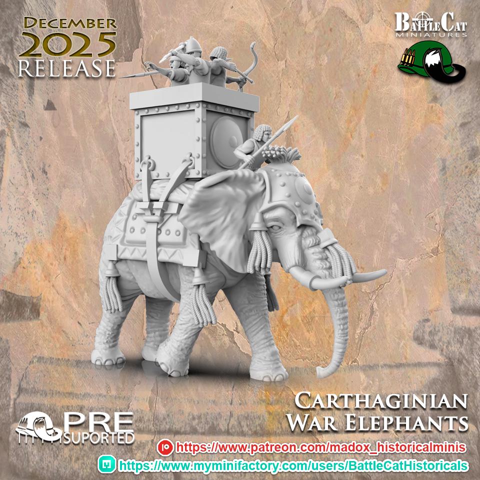 Ancient Carthaginian War Elephant 1:72 & 28mm - Etsy UK