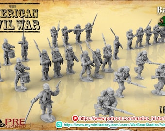 Perry Miniatures – Guerre Civile Américaine – Soldats 28mm – Lot Occasion