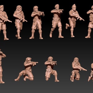 ww2 britische SAS - LRDG Raiders Set 1 1:72 & 28 mm