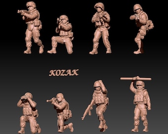 Modern wargames Ukraine and russian Fighters set 1  1:72 & 28mm