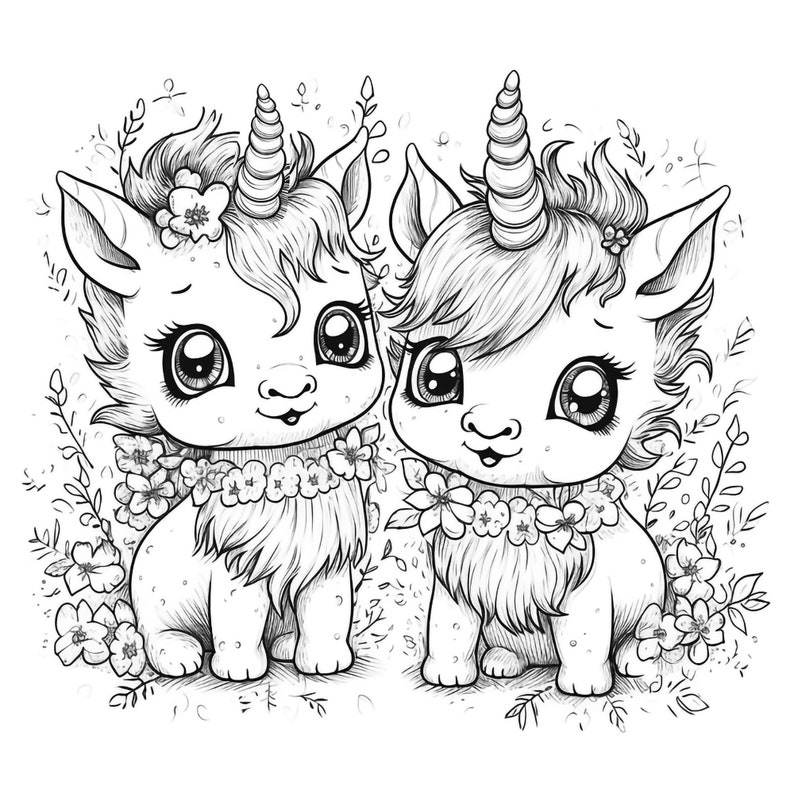 Baby Unicorn Coloring Pages for Kids, Girls & Boys | (printable, PDF ...