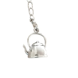 Silver Teapot Tea Infuser Tea Stranier Loose Leaf Tea Tea Gift Book Tea Tea Lovers Gift Gift For Her For Him Mothers Day Gift image 4