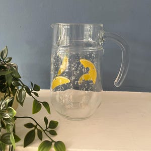 Retro Vintage Limonade Glas Wasser Saft Cocktail Krug Krug