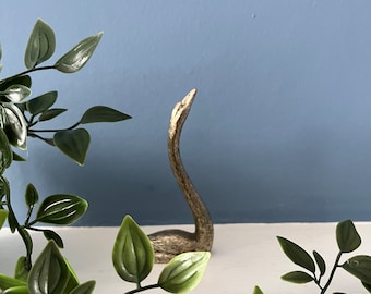 Mid century brass swan figurine