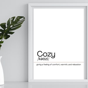 Cosy Home Decor Print Art numérique chaleureux et invitant pour le mur de votre salon Exclusivité Etsy