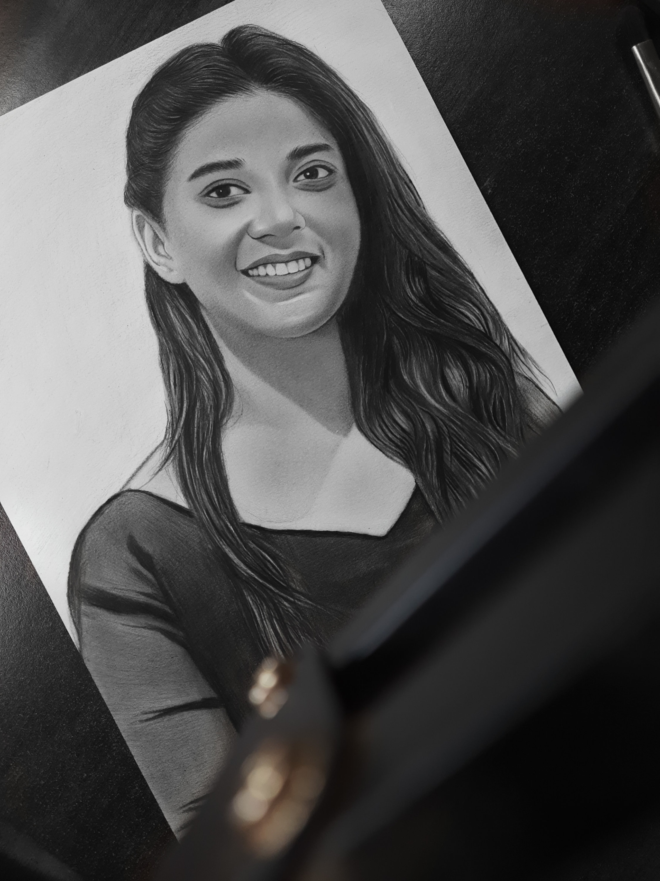 A4 Size Portrait Custom Sketching Personalised Gift for Loved Etsy