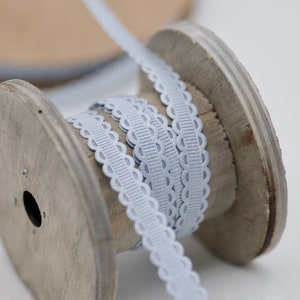 10yards 10mm Ripsband Silber Grau, Bastelband, Floristenband, Spitzenband, Hellgraues Hutband, Dekoband
