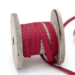 10yards 10mm Ripsband Burgund, Bastelband, Floristenband, Spitzenband, Dunkelrotes Hutband, Dekoband