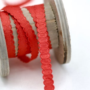 10 Yards 10mm Ripsband Hellrot, Bastelband, Floristenband, Spitzenband, Hellrotes Hutband, Dekoratives Band