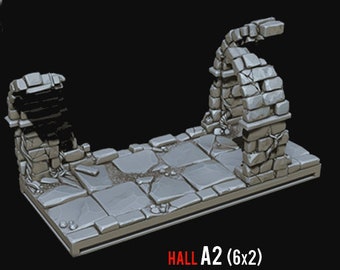 Kraken 3D Studio - Fantasy Dungeon - Stone dungeon - Corridors A à C
