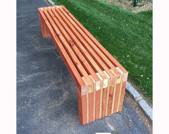 Outdoor bench plan