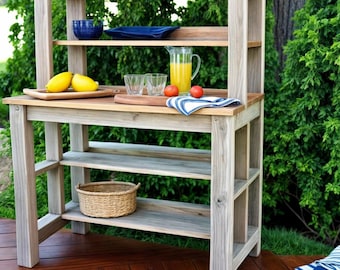 Potting Table & Serving Station DIY Plans – Easy to Build! Outdoor Woodworking Guide