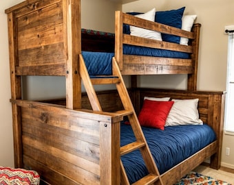 DIYツインオーバーフル二段ベッドプラン：頑丈で省スペースなデザイン（PDFダウンロード）