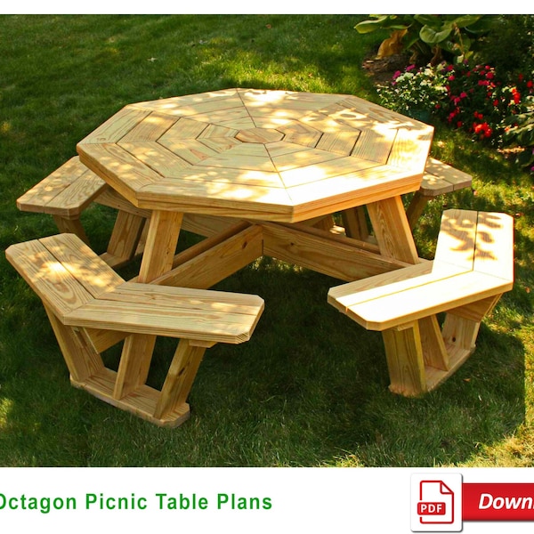 Octagon Picnic Table Plans