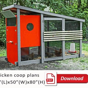 Chicken Coop plans DIY.  Easy-to-Follow Plans
