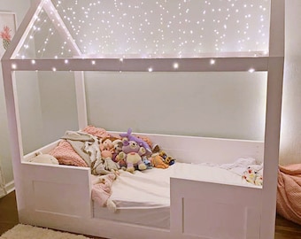 Montessori Queen Size House Bed DIY Plan (Digital PDF)