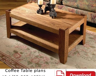 Coffee Table Build PLANS. Step-by-Step Guide to Build Coffee Table