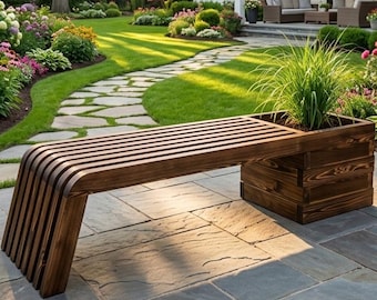 Outdoor Bench PDF Plan -  Easy DIY Woodworking for Patios & Decks