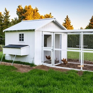Chicken Coop with run Building Guide. 24&#39;x9&#39; Chicken Coop plan. Easy-to-Follow Plans