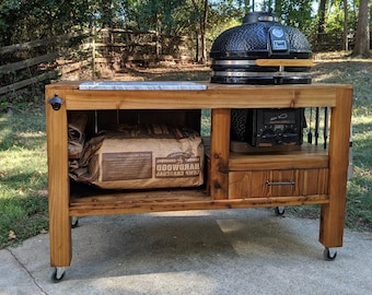 Plans du chariot pour barbecue : construction à faire soi-même, convient à 21 po. BGE (PDF numérique)