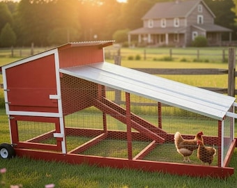 Chicken Tractor DIY Plans – Lightweight Portable Chicken Coop (PDF Download)