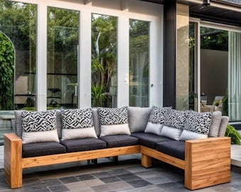 DIY 屋外セクショナルソファプラン | カスタマイズ可能なパティオソファの作成 | 簡単なモジュラー設計