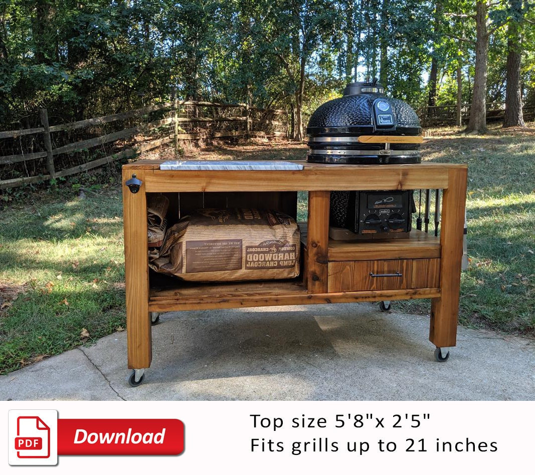 DIY Kamado Grill Table