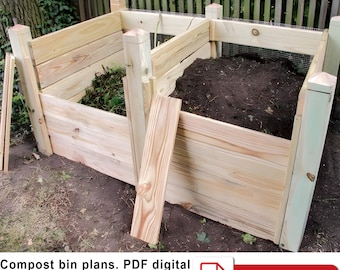 DIY Compost Bin Plans.  Easy and  Affordable Guide